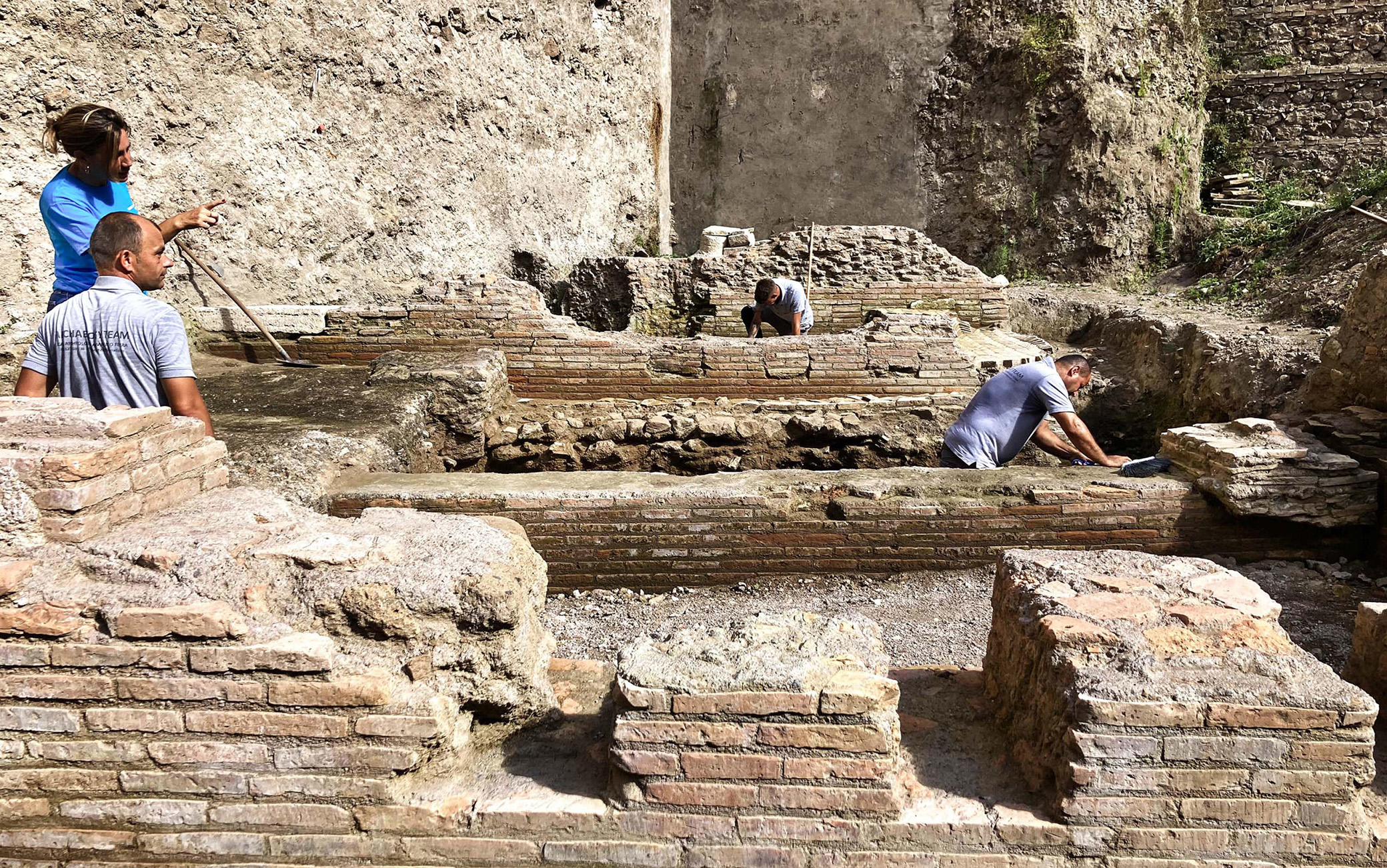 Roma, ritrovato il teatro di Nerone a Palazzo della Rovere. FOTO Sky TG24