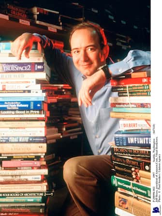 298996 02: Jeff Bezos, Founder & Ceo Of Amazon.Com, Poses For Portrait January 1, 1997 In Seattle, Wa.  (Photo By Paul Souders/Getty Images)