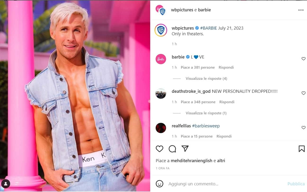 Mentre Barbie è impegnata con la promozione del nuovo film, Ken le