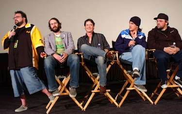 Kevin Smith, Jason Lee, Jeremy London, Jason Mewes and Ethan Suplee ***Exclusive*** (Photo by Albert L. Ortega/WireImage)