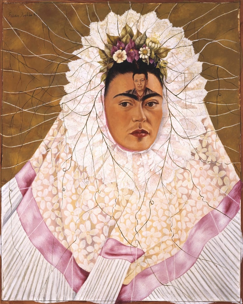Frida Kahlo, Autoritratto come Tehuana (Diego nella mia mente),1943, particolare. Copyright: New York, Jacques and Natasha Gelman Collection of 20th Century Mexican Art and The Vergel Foundation.