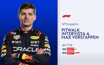 Pit Walk con Max: alle 17.45 c'è Verstappen su Sky