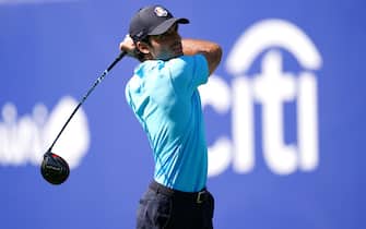 Carlos Sainz during the All-Star Match at the Marco Simone Golf and Country Club, Rome, Italy, ahead of the 2023 Ryder Cup. Picture date: Wednesday September 27, 2023.