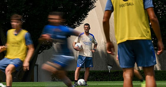 Inter, le foto del primo allenamento di Luis Henrique con Chivu