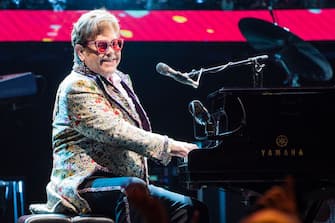 NEW ORLEANS, LOUISIANA - JANUARY 19: Elton John performs during the Farewell Yellow Brick Road Tour at Smoothie King Center on January 19, 2022 in New Orleans, Louisiana. (Photo by Erika Goldring/Getty Images)