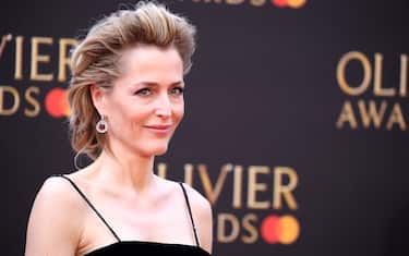 LONDON, ENGLAND - APRIL 07: Gillian Anderson attends The Olivier Awards 2019 with MasterCard at the Royal Albert Hall on April 07, 2019 in London, England. (Photo by Mike Marsland/WireImage)