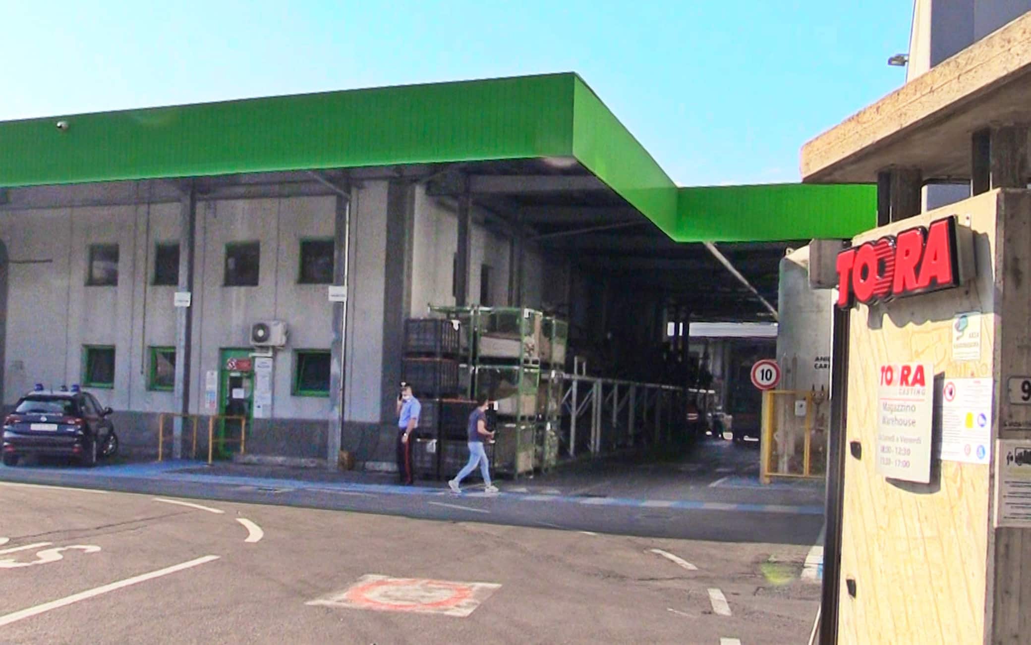 Il luogo dell'incidente a San Paolo d'Argon