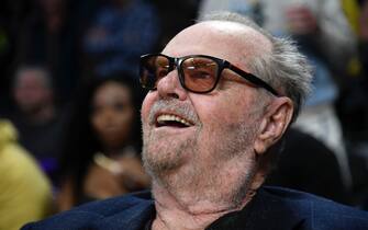 LOS ANGELES, CA - APRIL 28: Jack Nicholson attends the basketball game between Los Angeles Lakers and Memphis Grizzlies Round 1 Game 6 of the 2023 NBA Playoffs against Los Angeles Lakers at Crypto.com Arena on April 28, 2023 in Los Angeles, California. (Photo by Kevork Djansezian/Getty Images)                                