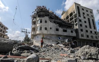 palazzo distrutto a Gaza