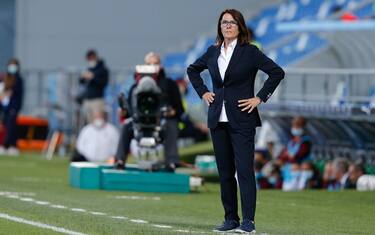 Elisabetta Bavagnoli (AS Roma) during Finals - AC Milan vs AS Roma, Italian Coppa Italia Women football match in Reggio Emilia, Italy, May 30 2021