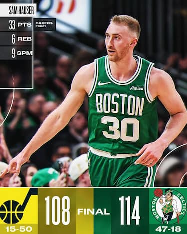  BOSTON CELTICS-UTAH JAZZ 114-108