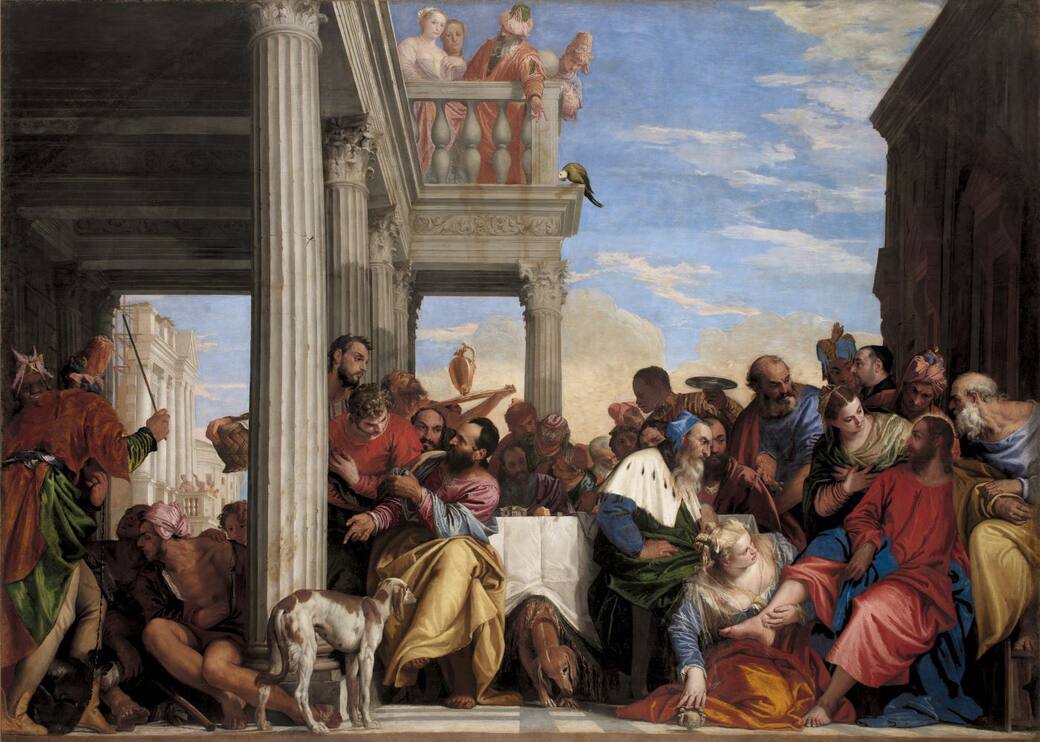 Paolo Veronese, The Feast in the House of Simon. Oil on canvas, 315 × 451 cm c. 1556–60 Turin, Musei Reali di Torino, Galleria Sabauda