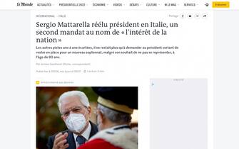 sergio mattarella le monde