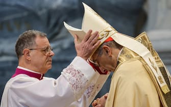 Cardinal Baldassare Reina presides over a Holy Mass for the open the Holy Door in St Giovanni's Basilica, in Rome, Italy, 29 December 2024. ANSA/GIUSEPPE LAMI