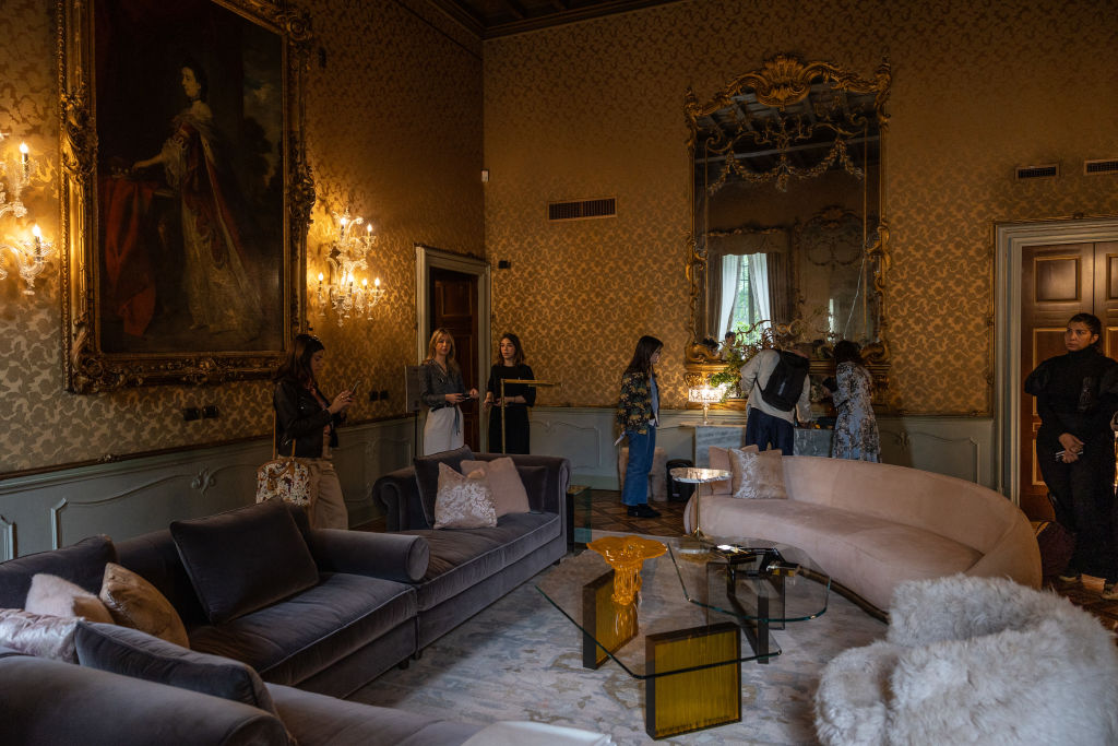 MILAN, ITALY - APRIL 15: People visit the exhibition "L'Appartamento" by Artemest, located at Residenza Vignale, during the Milan Design Week 2024 on April 15, 2024 in Milan, Italy. Every year, the Salone Internazionale del Mobile and Fuorisalone define the Milan Design Week, the worldâ  s largest annual furniture and design event. Centered on principles of circular economy, reuse, and sustainable practices and materials, the Fuorisaloneâ  s 24 theme:Â â  Materia Naturaâ  , seeks to foster a culture of mindful design. (Photo by Emanuele Cremaschi/Getty Images)