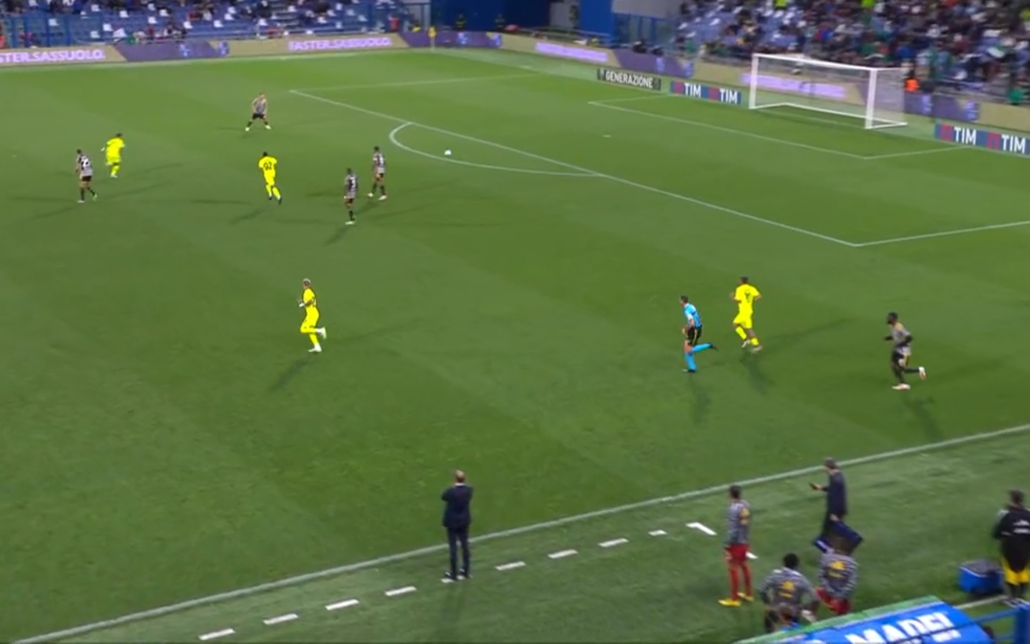 Gatti, autogol in Sassuolo-Juventus. FOTO | Sky Sport Gatti, autogol in Sassuolo-Juventus. FOTO | Sky Sport