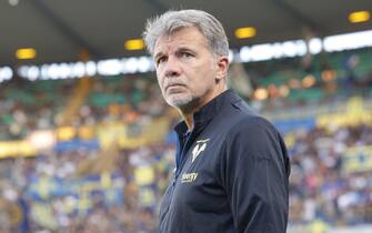 Hellas Verona's head coach Marco Baroni during the Italian Serie A soccer match Hellas Verona  vs Atalanta at Marcantonio Bentegodi stadium in Verona, Italy, 27 September 2023. 
ANSA/EMANUELE PENNACCHIO