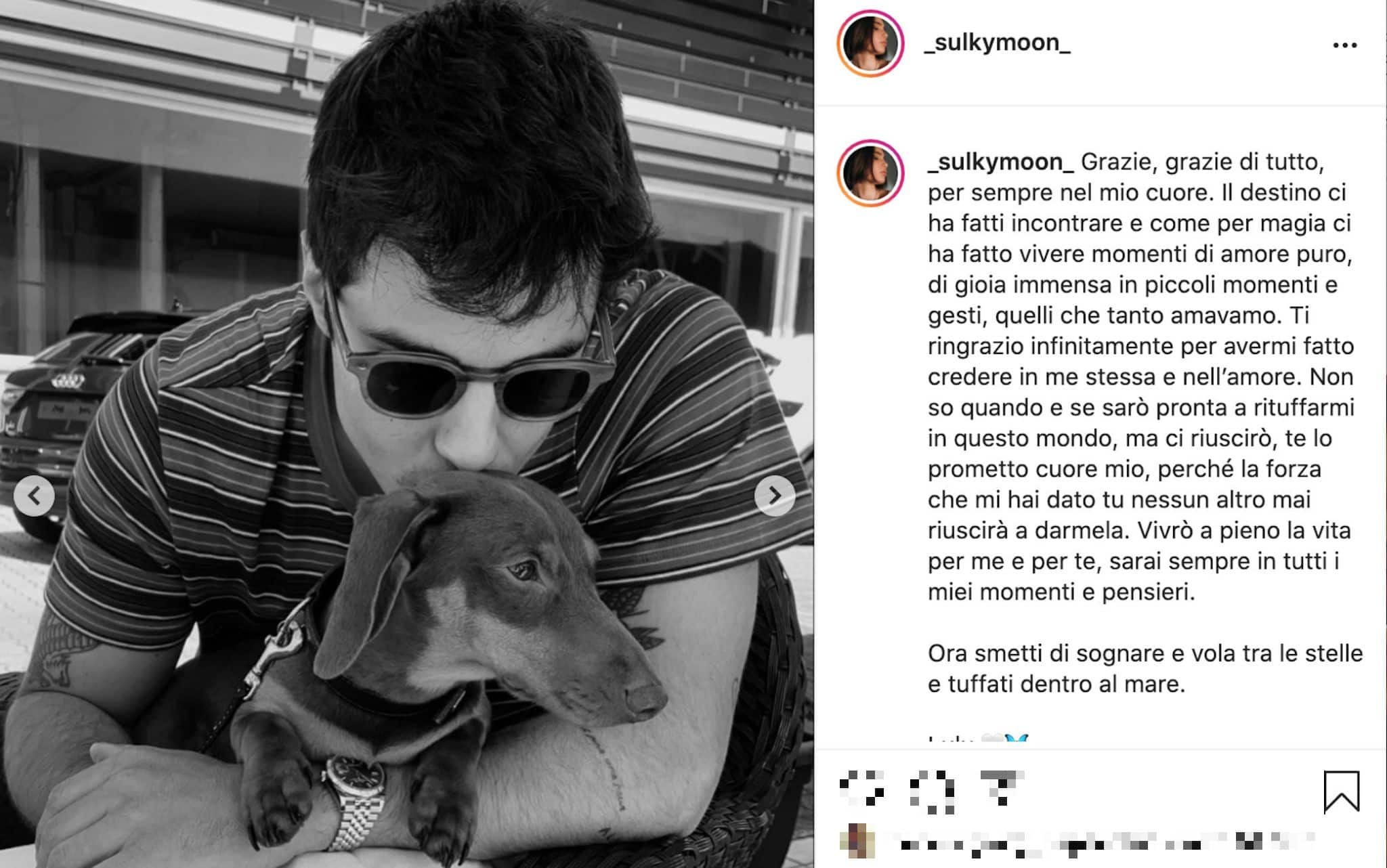 Michele Merlo la fidanzata su Instagram Vivr a pieno la vita