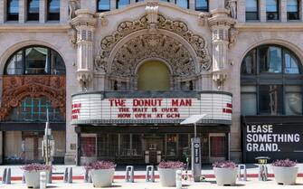 LOS ANGELES, CA - AUGUST 05: General view of the Million Dollar Theater on August 05, 2020 in Los Angeles, California.  (Photo by AaronP/Bauer-Griffin/GC Images)