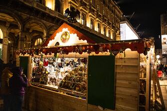 MILAN, ITALY - DECEMBER 07: The Christmas Market in the side of Duomo on December 07, 2019 in Milan, Italy. (Photo by Roberto Finizio/Getty Images)