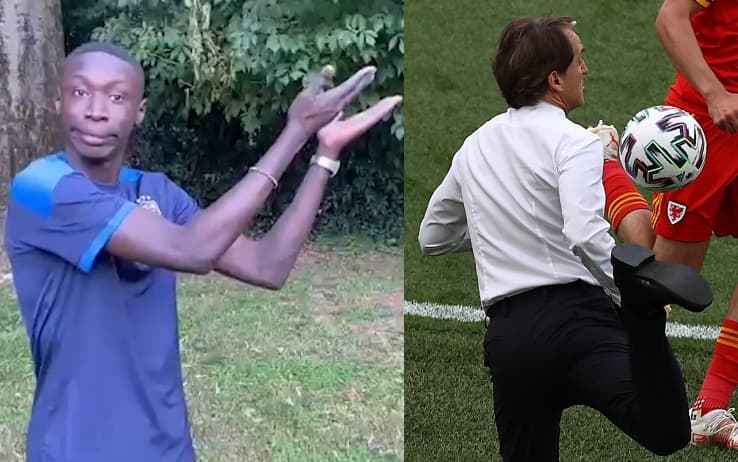 Khaby Lame e il tacco di Mancini