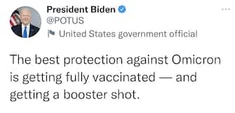 “Medici e scienziati hanno confermato che la migliore protezione dalla variante Omicron è la terza dose di vaccino. Andate a farla”. Lo ha detto il presidente Joe Biden