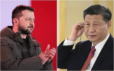 Volodymyr Zelensky e Xi Jinping