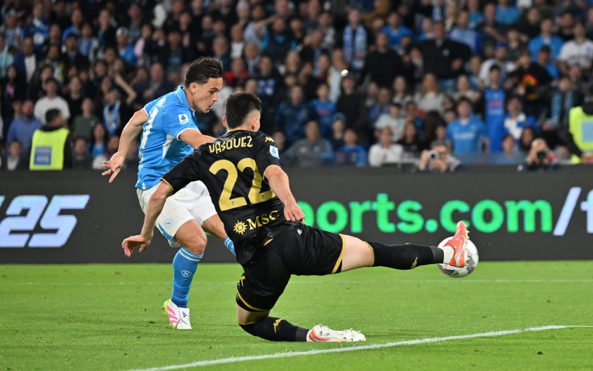 Raspadori! Il Napoli torna in vantaggio