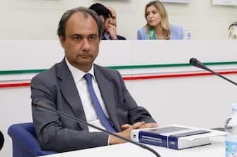 Ugo Taucer alla riunione del Collegio di garanzia presso il CONI, Roma, 19 aprile 2023. ANSA/FABIO FRUSTACI