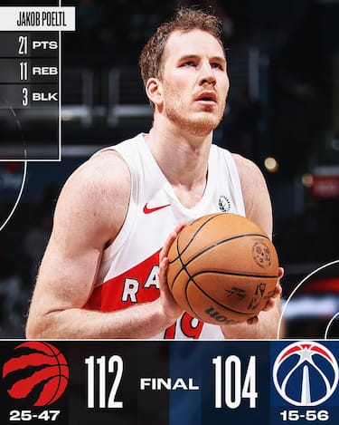 WASHINGTON WIZARDS-TORONTO RAPTORS 104-112