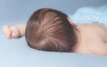Newborn baby boy sleeping