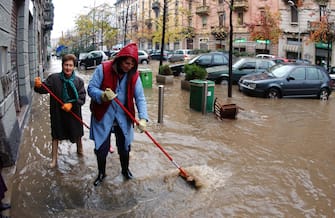 Foto di Archivio - Foto Archivio Storico di Fotogramma su Allagamenti - esondazione del Fiume Seveso a Milano -