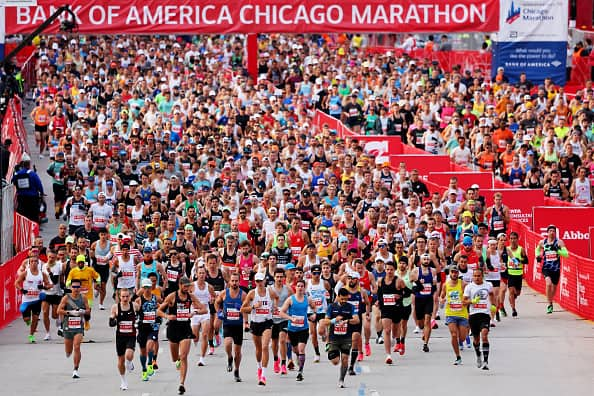 Maratona Di Chicago 2023, 45mila Partecipanti Al Via. Foto | Sky TG24