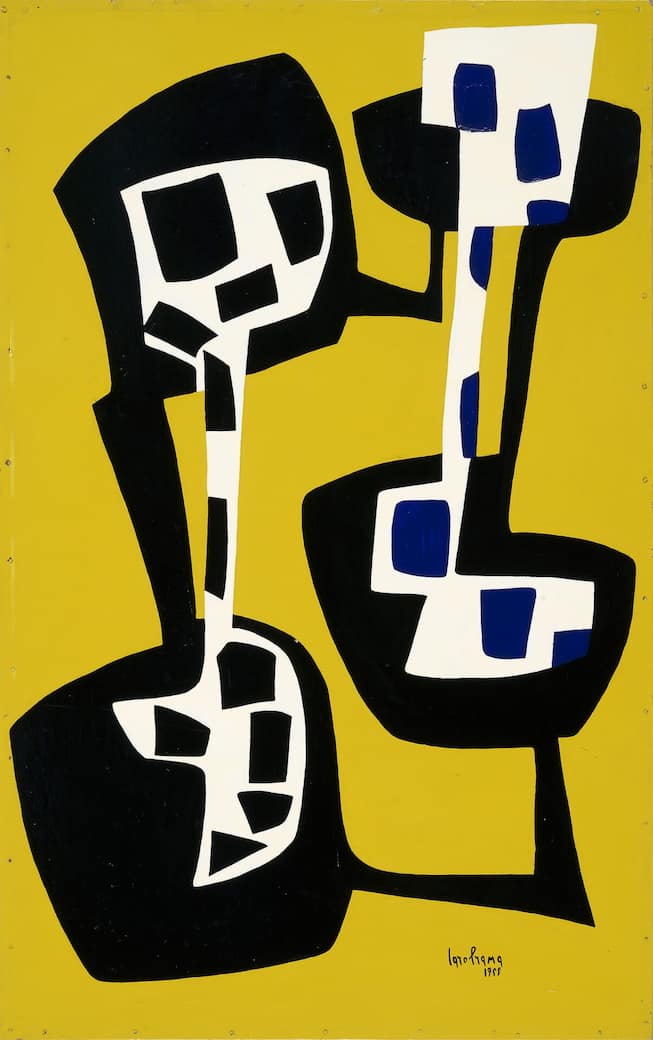 Carol Rama (Olga Carolina Rama), (Torino 1918 - 2015), Composizione 71, 1955, smalto su masonite, 97 x 61,5 cm, Collezioni Gallerie d'Italia - Intesa Sanpaolo, Crediti fotografici: Patrimonio Artistico Intesa Sanpaolo / foto Paolo Vandrasch, Milano