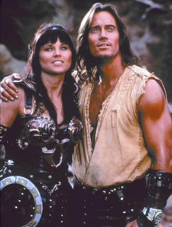 Lucy Lawless in una scena di Xena