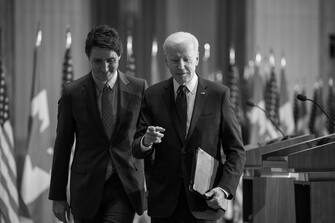 In occasione della sua prima visita ufficiale in Canada, Biden è stato accolto come un grande amico dal primo ministro Justin Trudeau