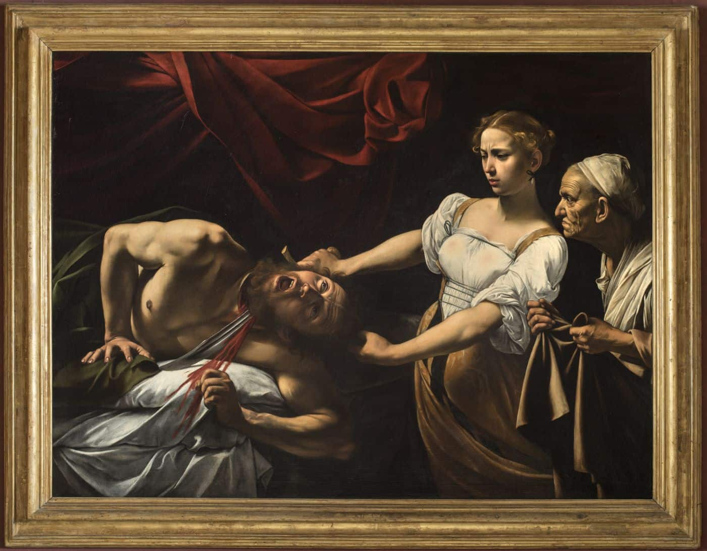 Caravaggio (Michelangelo Merisi), Giuditta e Oloferne, 1598-1602 olio su tela; 145x195 cm. Gallerie Nazionali di Arte Antica – Palazzo Barberini, Roma (IT). Crediti: Gallerie Nazionali di Arte Antica, Roma (MiC) - Bibliotheca Hertziana, Istituto Max Planc