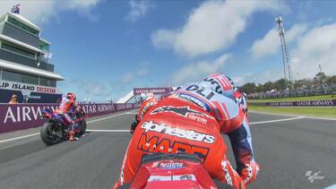 Il tentativo di prendere la visiera non andato a buon fine