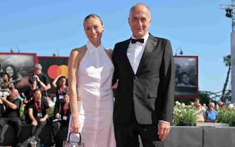 Italian filmmaker Stefano Sollima and Alice Sozzi arrive for the premiere of 'Adagio' during the 80th Venice Film Festival in Venice, Italy, 02 September 2023. The movie is presented in the official competition 'Venezia 80' at the festival running from 30 August to 09 September 2023.  ANSA/ETTORE FERRARI