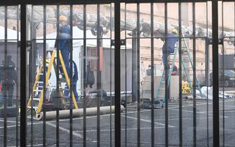 Lavori in corso seggi elezione presidente della Repubblica