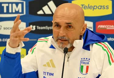 Italy's national soccer team head coach, Luciano Spalletti, attends a press conference at the ''Giulio Onesti'' training centre in Rome, Italy, 18 March 2024. ANSA/ETTORE FERRARI
