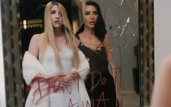 USA. Kim Kardashian and Emma Roberts  in the (C)FX Network/Hulu new series : American Horror Story - Delicate - Ep2 (2023). 
Plot: After multiple failed attempts of IVF, actress Anna Victoria Alcott wants nothing more than to start a family. As the buzz around her recent film grows, she fears that something may be targeting her - and her pursuit of motherhood... 
Ref: LMK110-J10219-290923
Supplied by LMKMEDIA. Editorial Only.
Landmark Media is not the copyright owner of these Film or TV stills but provides a service only for recognised Media outlets. pictures@lmkmedia.com
