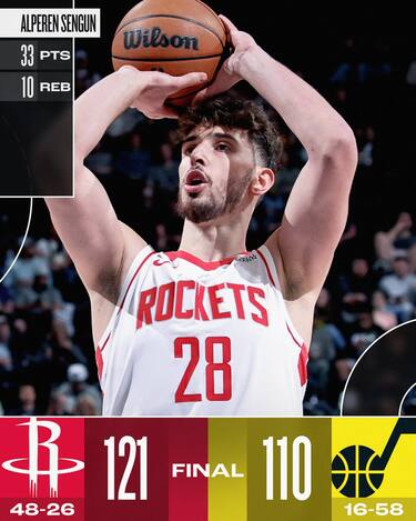 UTAH JAZZ-HOUSTON ROCKETS 110-121