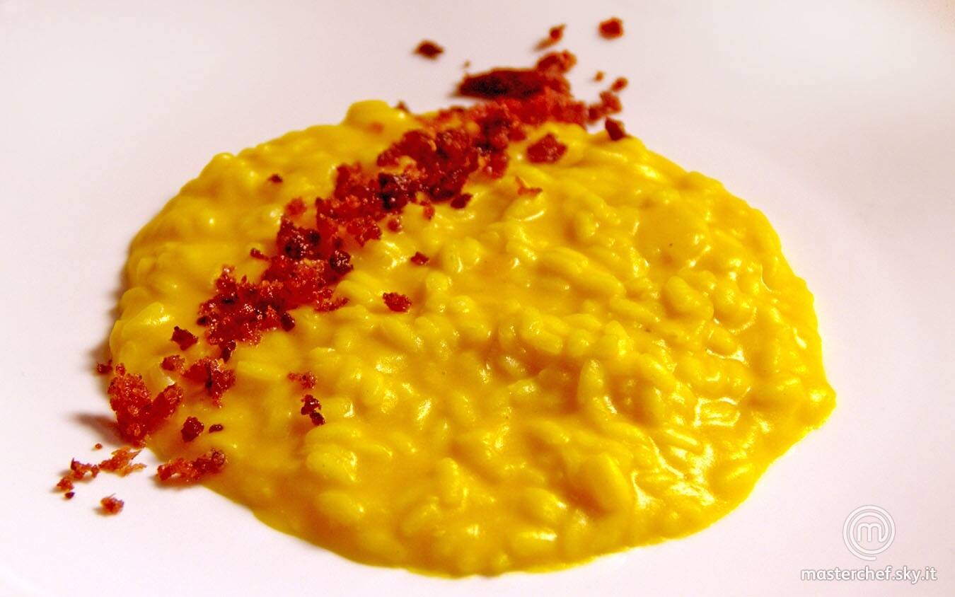 Risotto alla zucca con polvere di ciauscolo