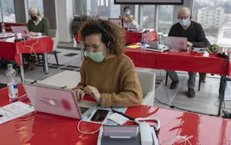 Una donna al lavoro