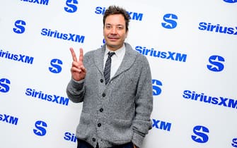 NEW YORK, NEW YORK - NOVEMBER 16: Jimmy Fallon visits SiriusXM Studios on November 16, 2023 in New York City. (Photo by Roy Rochlin/Getty Images)