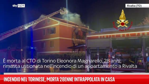 incendio nel torinese morta 28enne intrappolata in casa