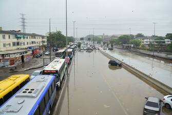 Heavy rains since last night  caused several floods in neighborhoods in the north of Rio de Janeiro such as Iraja and Rocha Miranda, among others. At the height of Iraja, Av. Brasil is closed with no plans for release.



Pictured: GV,General View

Ref: SPL10681862 140124 NON-EXCLUSIVE

Picture by: Fausto Maia/TheNEWS2 via ZUMA / SplashNews.com



Splash News and Pictures

USA: 310-525-5808 
UK: 020 8126 1009

eamteam@shutterstock.com



World Rights, No Argentina Rights, No Belgium Rights, No China Rights, No Czechia Rights, No Finland Rights, No France Rights, No Hungary Rights, No Japan Rights, No Mexico Rights, No Netherlands Rights, No Norway Rights, No Peru Rights, No Portugal Rights, No Slovenia Rights, No Sweden Rights, No Taiwan Rights, No United Kingdom Rights