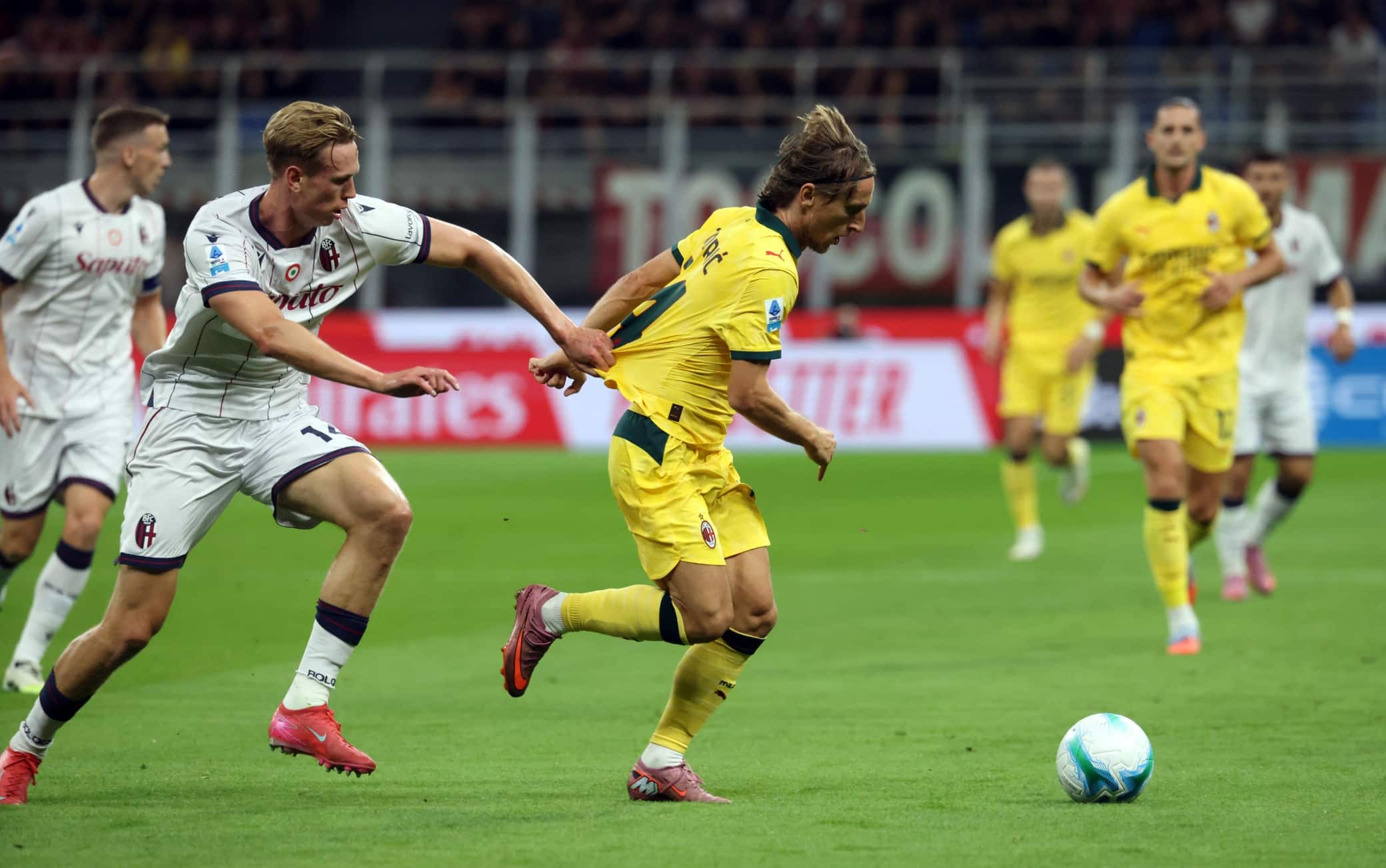 Il primo tempo di Milan-Bologna