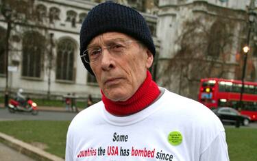 Michael Culver, actor and peace campaigner, demonstrating in Parliament Square against the war in Iraq. Michael Culver is remembered by fans of the Star Wars film saga for playing Captain Needa in The Empire Strikes Back; he played a major part in, the David Lean film, A Passage to India as a bigoted police inspector. Culver, born 16 July 1938 in Hampstead, London, is the son of actor Roland Culver. He is also known for his theatre stage work and by television viewers for his roles including, Major Erwin Brandt in the 1970s BBC drama Secret Army; and he played the Prior Robert in the television series, Cadfael. London, January 3rd 2007. Job : 18196 Ref: ZB2810_166482_230RKW    (Photo by Richard Keith Wolff/Avalon/Getty Images)